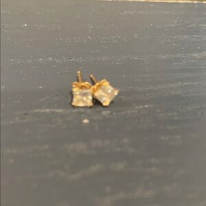 Chic Gold and Silver Stud Earrings